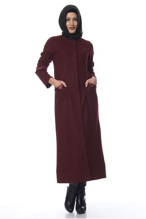 Astarlı Gizli Düğme Detaylı Puane Pardesü K7-99983