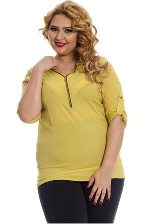 Büyük Beden Fıstık Yeşili Kadın Tunik G5-130950