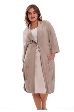 Büyük Beden Vizon Uzun Kadın Tunik G8-121130