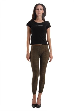 Desenli Kahve Tayt 14D-0597