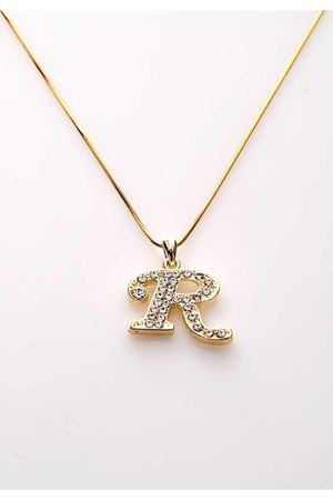 Gold Taşlı S Harf Kolye 11Ç-107854