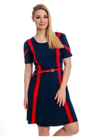 İki Renk Kadın Elbise I4-127965