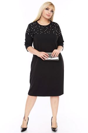 İncili Siyah Elbise 1C-69354
