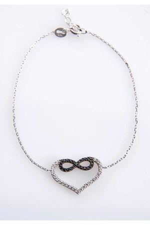 Kalpli Sonsuzluk Gümüş Bileklik G-77471