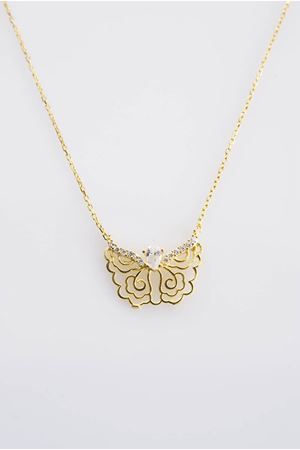 Kelebek Gümüş Kolye Gk-67440