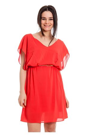 Kırmızı Şifon Kadın Elbise G5-130138