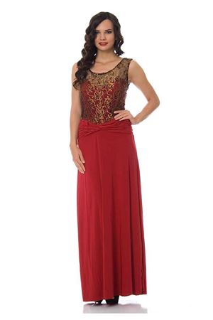 Kırmızı-Gold Abiye H8-83505