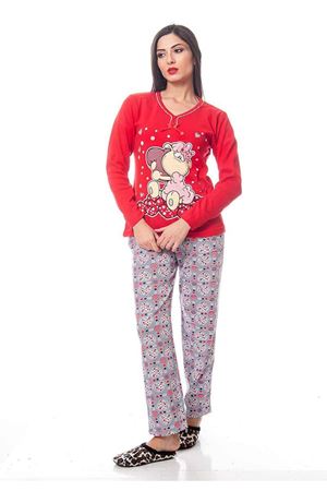 Kırmzı Kadın Pijama Takımı 14D-118768
