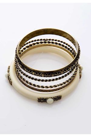 Krem Beşli Bileklik 5Ç-103563