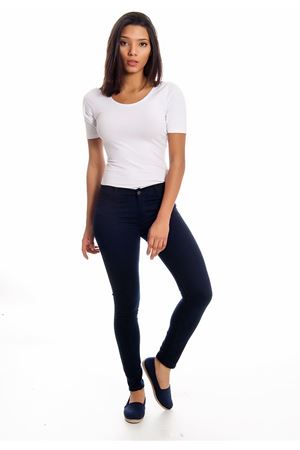 Lacivert Dar Paça Kadın Pantolon 4A-126045