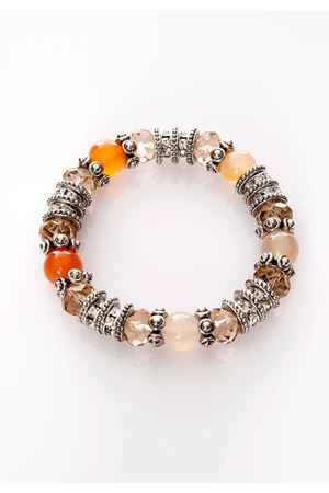 Lastik Turuncu Boncuklu Bileklik 4Ç-108946