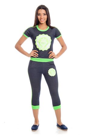 Lacivert Yeşil  Eşofman Takımı 14E-129532