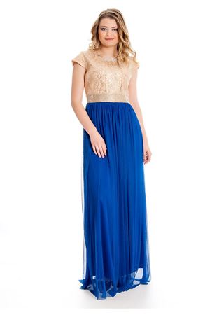 Mavi Gold Pul İşlemeli Abiye H8-126319