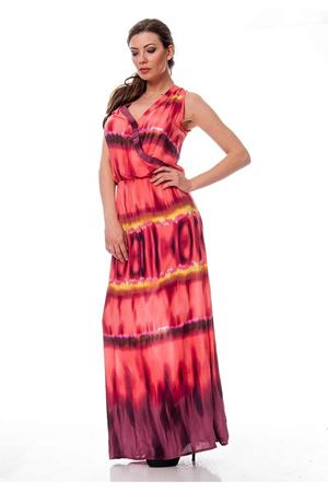 Mercan Desenli Elbise F9-115233