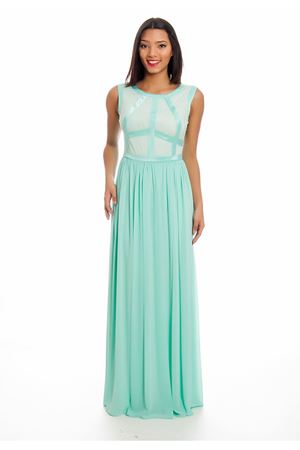 Mint Yeşili Şifon Abiye G8-125541