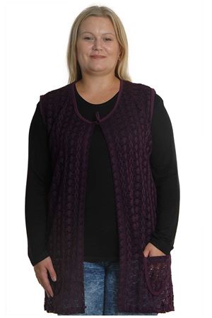 Mor Dantel Yelek 5C-0745