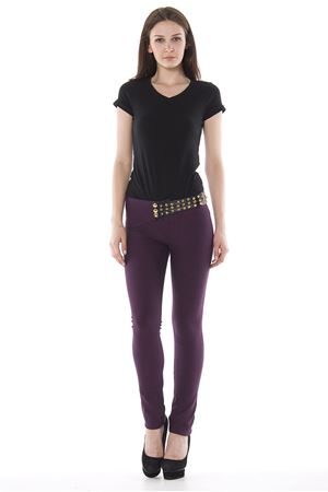 Mürdüm Zımbalı Pantolon 1A-69556