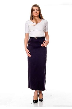 Mor Uzun Yırtmaçlı Etek F3-109567