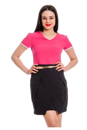 Pembe Lacivert Kadın Elbise J2-130498