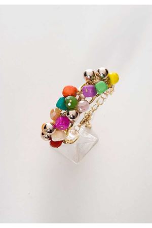 Renkli Taşlı Zincir Bileklik 4Ç-98740