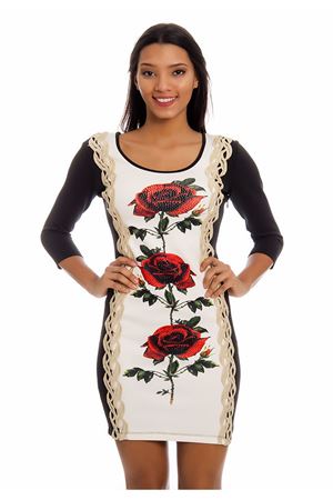 Siyah Gold-Taş Detaylı Kadın Elbise F6-125838