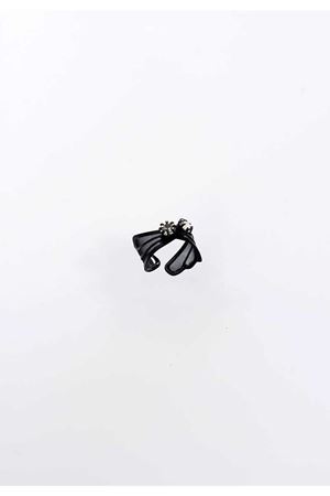 Siyah Taşlı Ayarlanabilir Eklem Yüzüğü 1Ç-104886