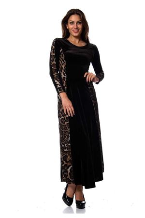 Siyah-Leopar Kadife F1-95199