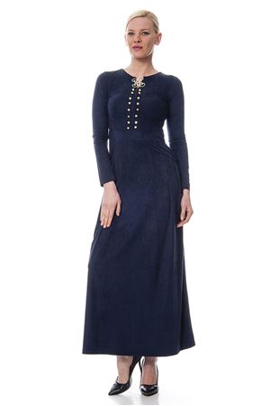 Süet Yaka Detaylı Elbise G9-113291
