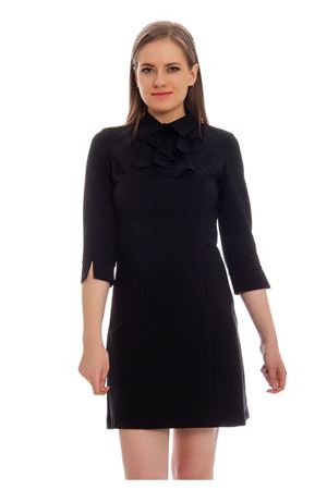 Siyah Yaka Detaylı Kadın Elbise G6-122023