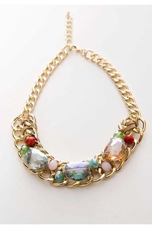 Taş Detaylı Kolye 7Ç-98789