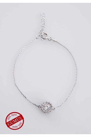 Taşlı Gümüş Bileklik G-75062