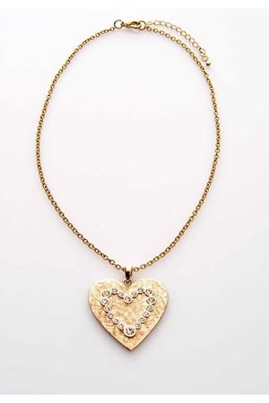 Taşlı Kalp Kolye 13Ç-107809