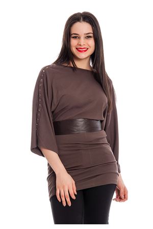 Vizon Zımba Detaylı Kemerli Tunik F11-130174