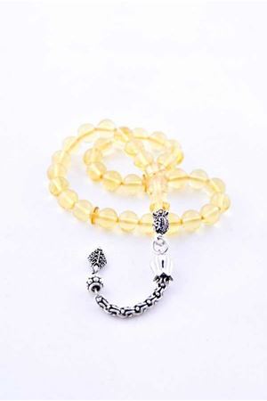 Yuvarlak Kesim Şeffaf Sarı Damla Kehribar 6571