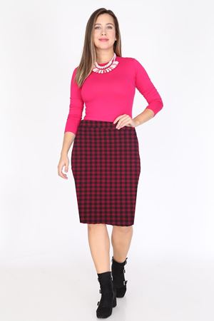 Desenli Esnek Etek 3D-0798