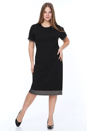 Gold Garnili Büyük Beden Elbise 9E-0855