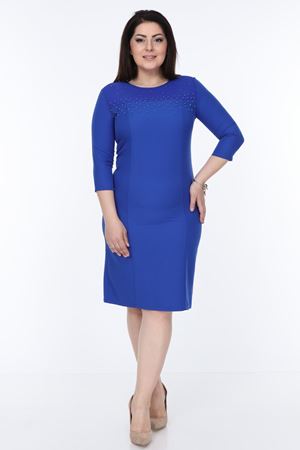 İncili Elbise Saks 7E-1054