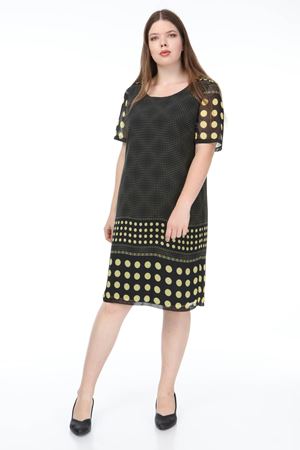 Puanlı Şifon Elbise F3-1179