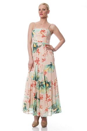 Askılı Şifon Elbise G1-3544