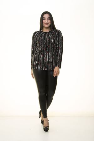 Siyah Esnek Bluz 22C-1395
