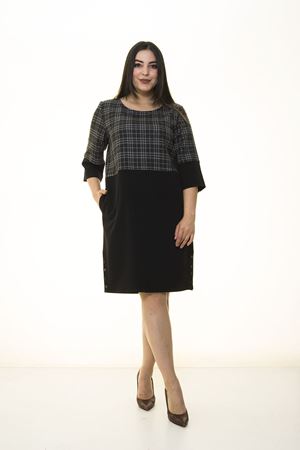 Cepli Düğmeli Elbise H3-1407