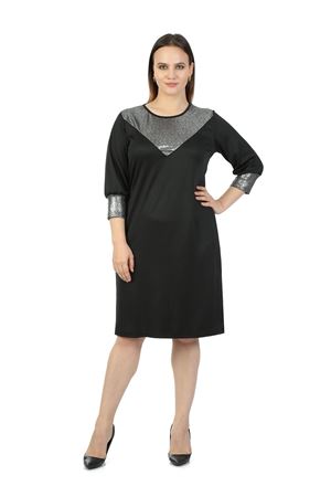 Manşet Kollu Büyük Beden Elbise 29E-1412