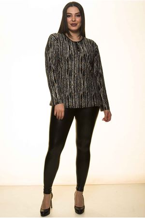 Süet Büyük Beden Bluz 10D-1440