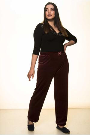Bordo Kadife Pantolon 3C-1422