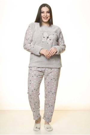 Polar Peluş Kışlık Pijama Takımı 32C-1524