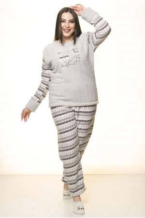 Polar Peluş Kışlık Pijama Takımı 32C-1521