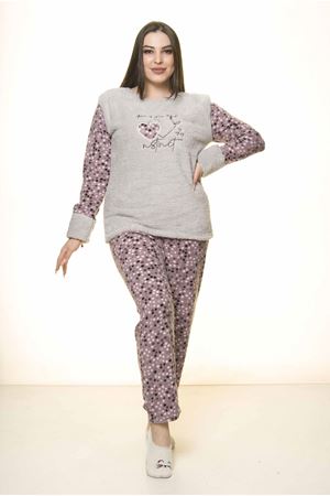 Polar Peluş Kışlık Pijama Takımı 32C-1522