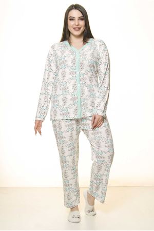 Düğmeli Geniş Kesim Pijama Takımı 31A-1552
