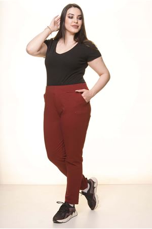 Bordo Alt Eşofman 5B-8626