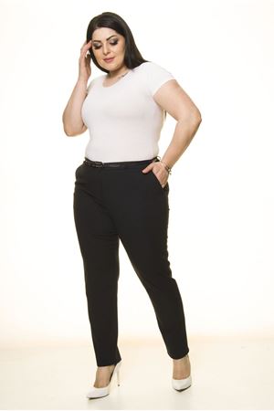 Lacivert Kumaş Büyük Beden Pantolon L2-1718